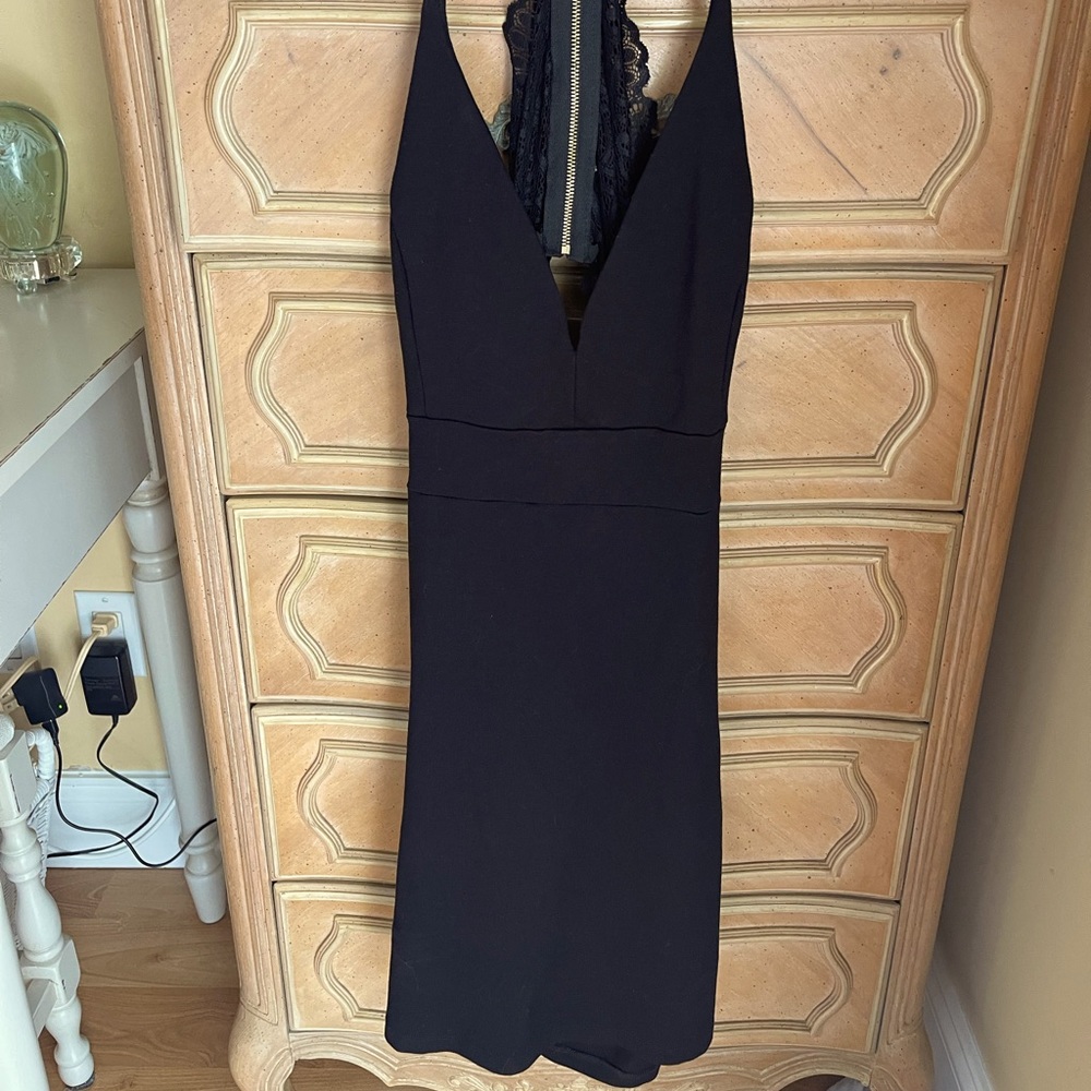 Black mini dress